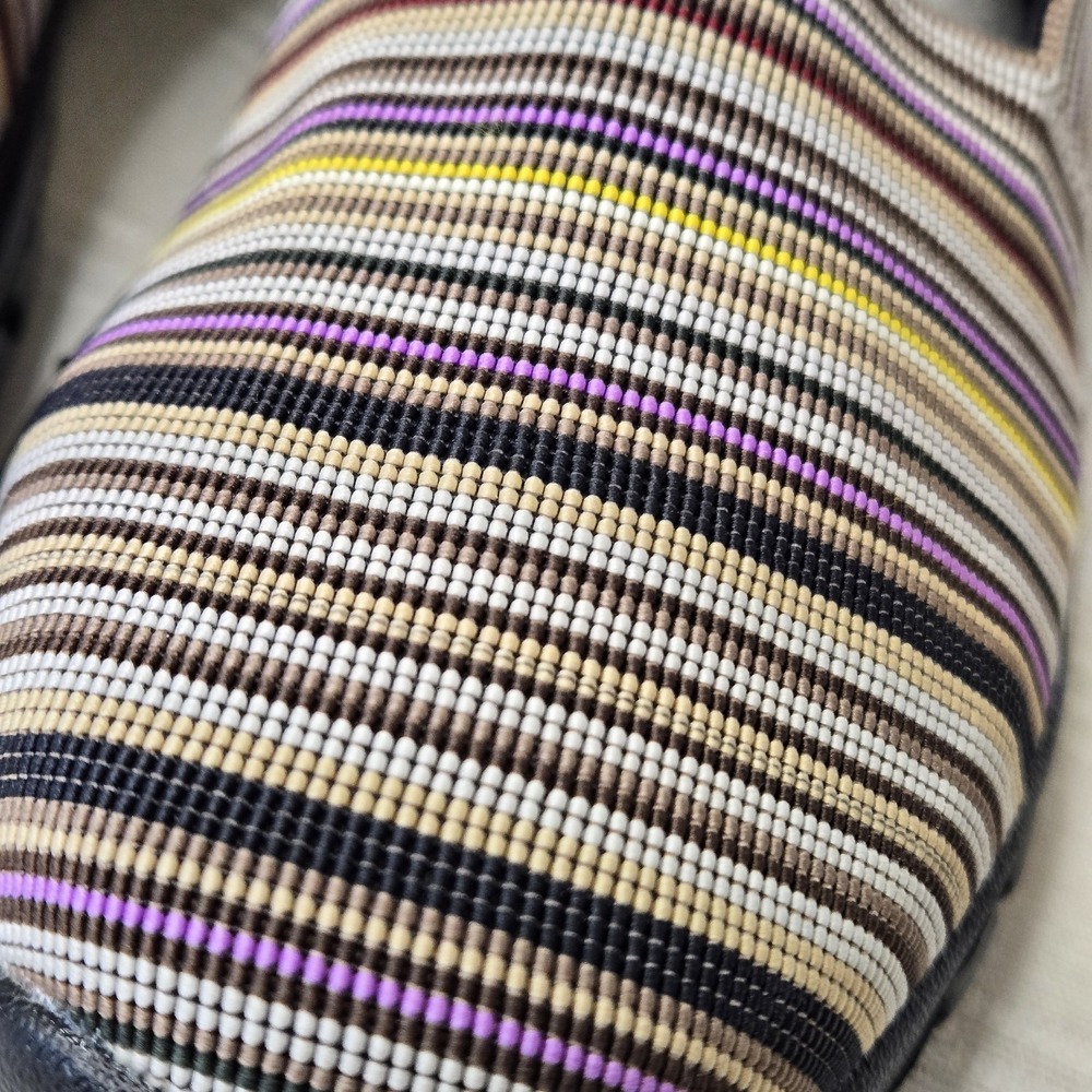 NWOB‎ Bernie Mev Mary Jane Comfort Shoes 39 (8) Multicolor Striped Slip On Flats - Picture 4 of 11